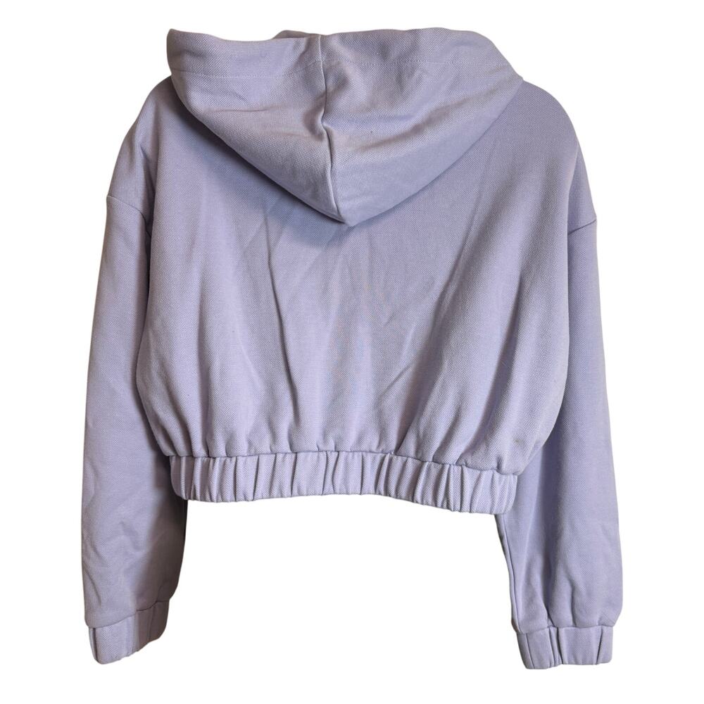 Halara Women Crop Hoodie Jacket Size XS Extra Small Purple Long Sleeve NWT New - Picture 7 of 10